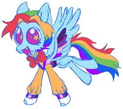 Size: 924x821 | Tagged: safe, artist:webkinzworldz, derpibooru import, rainbow dash, snowdash, pegasus, pony, a hearth's warming tail, asexual, asexual pride flag, image, png, pride, pride flag, simple background, solo, white background