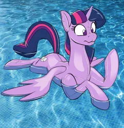 Size: 912x942 | Tagged: safe, artist:acesential, edit, twilight sparkle, twilight sparkle (alicorn), alicorn, inflatable pony, latex pony, original species, pony, pooltoy pony, rubber pony, air nozzle, cropped, female, image, inanimate tf, inflatable, latex, mare, png, pool toy, rubber, seams, solo, spread wings, transformation, water, wings