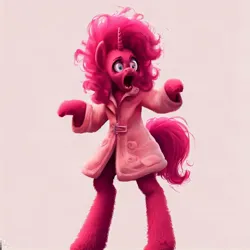 Size: 1024x1024 | Tagged: safe, derpibooru import, machine learning generated, pinkie pie, anthro, image, insanity, jpeg, prompter:pizza split