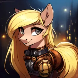 Size: 2048x2048 | Tagged: safe, derpibooru import, machine learning generated, purplesmart.ai, stable diffusion, oc, oc:sophie hoofington, earth pony, pony, image, jpeg, solo, steampunk