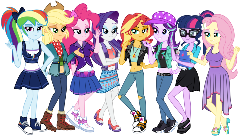 Size: 2000x1141 | Tagged: safe, artist:emeraldblast63, derpibooru import, applejack, fluttershy, pinkie pie, rainbow dash, rarity, sunset shimmer, twilight sparkle, equestria girls, image, mane six, png