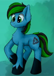 Size: 1724x2390 | Tagged: safe, artist:aquamuro, derpibooru import, part of a set, oc, oc:tricket, unofficial characters only, earth pony, pony, advertisement in description, chest fluff, commission, cute, description is relevant, ear fluff, earth pony oc, fluffy, giveaway, hoof fluff, image, male, multicolored hair, png, signature, simple background, sketch, smiling, solo, stallion, ych result, your character here