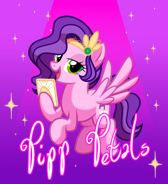 Size: 1088x1186 | Tagged: safe, artist:yokokinawa, derpibooru import, pipp petals, pegasus, pony, female, g4, g5, g5 to g4, generation leap, image, lidded eyes, looking at you, mare, mobile phone, open mouth, open smile, phone, png, smartphone, smiling, smiling at you, solo, sparkles