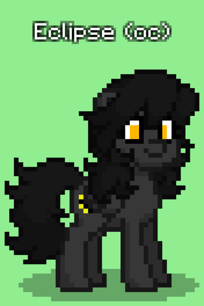 Size: 528x792 | Tagged: safe, derpibooru import, oc, oc:eclipse, unofficial characters only, pegasus, pony, pony town, female, green background, image, mare, png, simple background, solo, updated design