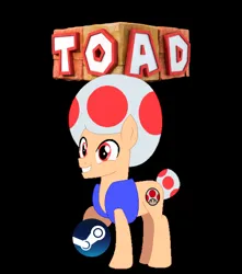 Size: 720x815 | Tagged: safe, derpibooru import, box art, crossover, game, image, meme, png, steam, super mario bros., toad (mario bros)