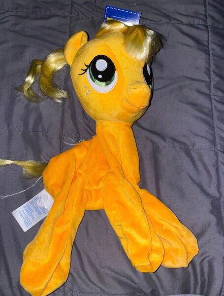 Size: 1284x1693 | Tagged: safe, artist:indigohatetrain, derpibooru import, applejack, earth pony, pony, female, image, irl, jpeg, photo, plushie