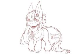 Size: 4000x3000 | Tagged: safe, artist:prettyshinegp, derpibooru import, oc, oc:pretty shine, unofficial characters only, earth pony, pony, collaboration, earth pony oc, image, leonine tail, lineart, png, signature, solo, tail