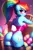 Size: 2048x3072 | Tagged: suggestive, ai content, derpibooru import, editor:bazed, machine learning generated, purplesmart.ai, stable diffusion, rainbow dash, anthro, g4, adorasexy, alternate hairstyle, ass, basket, blushing, breasts, bunny suit, busty rainbow dash, butt, clothes, cute, easter, easter basket, easter egg, egg, eyebrows, eyebrows visible through hair, female, generator:purplesmart.ai, heart, high res, holiday, image, jpeg, leotard, long hair, looking at you, multicolored hair, playboy bunny rainbow dash, ponytail, prompter:bazed, rainbutt dash, sexy, smiling, socks, stockings, stupid sexy rainbow dash, thigh highs