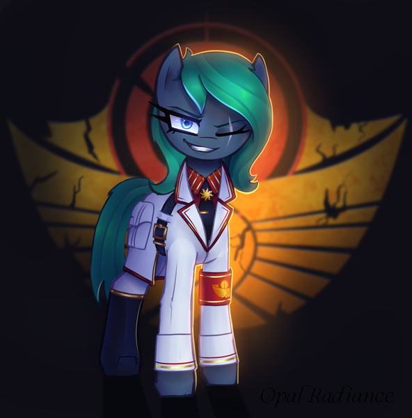 Size: 2800x2840 | Tagged: safe, artist:opal_radiance, derpibooru import, oc, oc:colour field, pony, celestianism, eaw, equstria at war mod, image, pax solaris, png, solar, solarist, solo