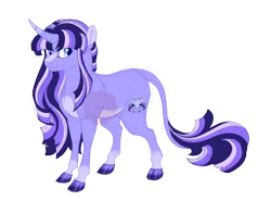 Size: 4200x3100 | Tagged: safe, artist:gigason, derpibooru import, oc, oc:shiny charm, pony, unicorn, cloven hooves, female, image, magical lesbian spawn, mare, offspring, parent:starlight glimmer, parent:twilight sparkle, parents:twistarlight, png, quadrupedal, simple background, solo, transparent background