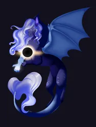 Size: 3024x4032 | Tagged: safe, artist:qatsby, derpibooru import, oc, unofficial characters only, draconequus, hybrid, image, interspecies offspring, offspring, parent:discord, parent:princess luna, parents:lunacord, png, simple background, solo