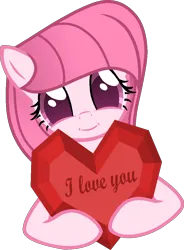 Size: 786x1067 | Tagged: safe, artist:ponybaseparadise, artist:tanahgrogot, derpibooru import, oc, oc:annisa trihapsari, unofficial characters only, earth pony, pony, base used, crystal heart, cute, earth pony oc, female, heart, i love you, image, looking at you, mare, ocbetes, png, simple background, smiling, smiling at you, solo, transparent background