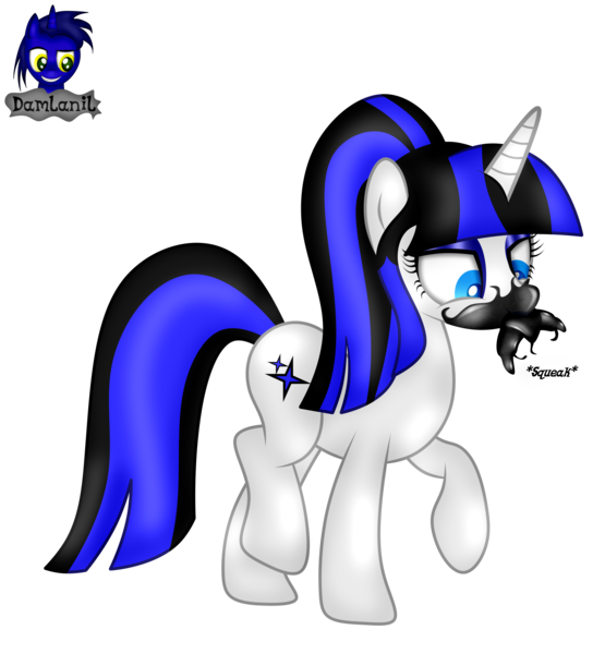 Size: 3840x4154 | Tagged: safe, artist:damlanil, derpibooru import, oc, oc:coldlight bluestar, pony, unicorn, bread, croissant, cute, eyeshadow, female, food, gift art, horn, image, latex, makeup, mare, onomatopoeia, png, raised hoof, rubber, shiny, show accurate, simple background, solo, symbiote, transparent background, vector