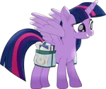 Size: 3809x3221 | Tagged: safe, artist:lincolnbrewsterfan, derpibooru import, twilight sparkle, twilight sparkle (alicorn), alicorn, pony, rainbow roadtrip, .svg available, bag, book, cute, cute face, cute smile, female, flourish, folded wings, grin, happy, high res, horn, image, inkscape, long horn, looking forward, mare, movie accurate, multicolored hair, multicolored mane, multicolored tail, paper, png, purple eyes, scroll, simple background, smiling, solo, standing, striped mane, striped tail, tail, teeth, transparent background, trotting, twiabetes, vector, wings