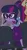 Size: 290x544 | Tagged: safe, derpibooru import, screencap, rainbow dash, sci-twi, sunset shimmer, twilight sparkle, cheer you on, equestria girls, equestria girls series, spoiler:eqg series (season 2), >:), bowtie, chair, clothes, cutie mark, cutie mark on clothes, determined smile, geode of telekinesis, glasses, image, jewelry, magical geodes, offscreen character, offscreen human, pendant, png, polo shirt, ponytail, skirt, solo