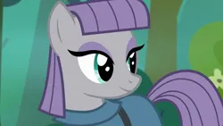 Size: 1920x1080 | Tagged: safe, derpibooru import, screencap, maud pie, earth pony, pony, rock solid friendship, season 7, 1080p, clothes, cute, image, implied starlight glimmer, maudabetes, png, smiling, solo, when she smiles