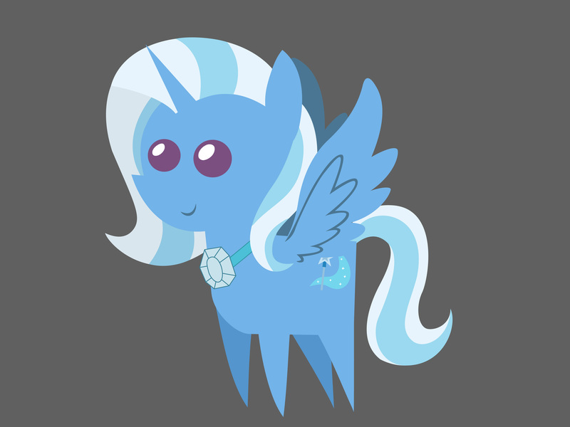 Size: 3334x2501 | Tagged: safe, artist:cabinet chief assistant k, derpibooru import, trixie, alicorn, pony, alicornified, female, image, jewelry, jpeg, mare, mirror universe, pointy ponies, princess of humility, race swap, simple background, smiling, solo, trixiecorn, vector