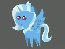 Size: 3334x2501 | Tagged: safe, artist:cabinet chief assistant k, artist:mystery shore, derpibooru import, edit, trixie, alicorn, pony, alicornified, crown, female, image, jewelry, jpeg, mare, mirror universe, pointy ponies, princess of humility, race swap, regalia, simple background, smiling, solo, trixiecorn, vector