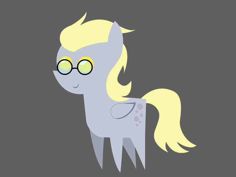 Size: 3334x2501 | Tagged: safe, artist:cabinet chief assistant k, derpibooru import, derpy hooves, pegasus, pony, bright eyes (mirror universe), female, glasses, image, jpeg, mare, mirror universe, pointy ponies, simple background, smiling, solo, vector