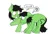 Size: 3006x2041 | Tagged: safe, artist:ponny, derpibooru import, oc, oc:anonfilly, earth pony, pony, boop, colored, duo, duo female, exclamation point, female, filly, green eyes, image, png, simple background, speech bubble, white background, yellow eyes
