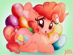 Size: 3200x2400 | Tagged: safe, artist:brovia6, derpibooru import, pinkie pie, earth pony, pony, balloon, female, image, jpeg, mare, solo