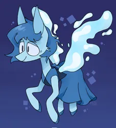 Size: 1861x2048 | Tagged: safe, artist:volchok, derpibooru import, oc, unofficial characters only, pegasus, pony, clothes, dress, ears, ears up, flying, image, jpeg, smiling, solo, steven universe