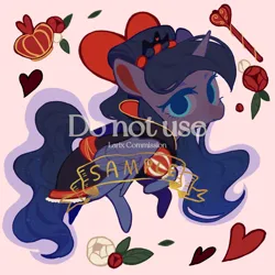 Size: 2100x2100 | Tagged: safe, artist:larix-u, derpibooru import, princess luna, alicorn, pony, female, image, mare, obtrusive watermark, png, sample, solo, watermark