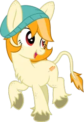 Size: 579x840 | Tagged: safe, derpibooru import, oc, oc:creamsicle, donkey, base, base used, beanie, chest fluff, cream coat, cutie mark, donkey oc, female, happy, hat, hooves, image, long ears, long mane, long tail, open mouth, orange mane, png, red eyes, solo, solo female, tail, unshorn fetlocks