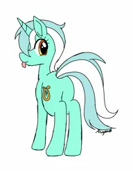 Size: 1200x1560 | Tagged: safe, artist:riapu_san368, derpibooru import, lyra heartstrings, pony, unicorn, butt, female, image, jpeg, mare, plot, simple background, solo, tongue out, white background