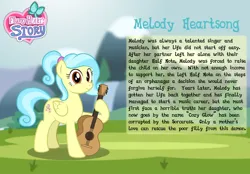 Size: 1280x893 | Tagged: safe, artist:aleximusprime, derpibooru import, oc, oc:melody heartsong, unofficial characters only, pegasus, pony, fanfic:oh mother where art thou, flurry heart's story, bio, cozy glow's mother, female, guitar, image, mare, musical instrument, pegasus oc, png, story included, wings