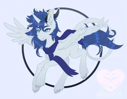 Size: 1605x1251 | Tagged: safe, artist:silkensaddle, derpibooru import, oc, oc:prince nova, alicorn, classical unicorn, unicorn, alicorn oc, blanket, cloven hooves, horn, horns, image, leonine tail, png, unshorn fetlocks, wings