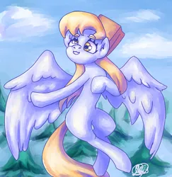 Size: 1168x1200 | Tagged: safe, artist:mannybcadavera, derpibooru import, derpy hooves, pegasus, pony, bag, female, image, jpeg, mare, paper bag, solo