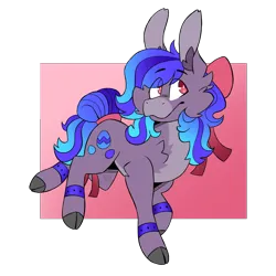 Size: 2000x2000 | Tagged: safe, artist:caprania, derpibooru import, part of a set, oc, unofficial characters only, earth pony, pony, bow, commission, female, hair bow, image, mare, png, solo, ych result