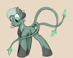 Size: 657x530 | Tagged: safe, artist:ahorseofcourse, derpibooru import, oc, oc:jade, unofficial characters only, kaiju, kaiju pony, cute, image, png, solo