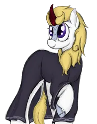 Size: 2099x2694 | Tagged: safe, artist:ahorseofcourse, derpibooru import, oc, oc:sister ash, unofficial characters only, kirin, clothes, female, habit, image, kirin oc, nun, nun's habit, png, ponerpics community collab 2022, quadrupedal, simple background, solo, solo female, transparent background, white coat