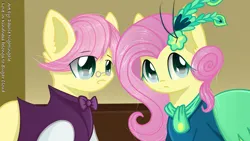 Size: 1192x670 | Tagged: safe, artist:dashienightingale, derpibooru import, fluttershy, pegasus, pony, duo, female, image, jpeg, male