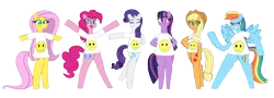 Size: 8294x3000 | Tagged: safe, artist:malleymall, derpibooru import, applejack, fluttershy, pinkie pie, rainbow dash, rarity, twilight sparkle, alicorn, earth pony, pegasus, pony, unicorn, applejack's hat, bipedal, blushing, clothes, cowboy hat, cute, dancing, dashabetes, diapinkes, eyelashes, eyes closed, female, grin, hat, hooves behind back, hooves on hips, horn, image, jackabetes, looking at you, looking away, makeup, mane six, mare, open mouth, png, raised hoof, raribetes, shirt, shyabetes, simple background, smiley face, smiling, spread wings, transparent background, twiabetes, wings