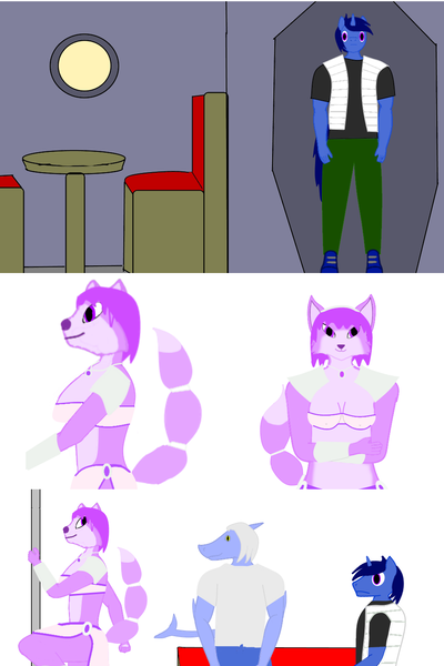 Size: 1000x1500 | Tagged: questionable, artist:lunarcaptain, derpibooru import, oc, unofficial characters only, shark, furry, image, png