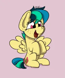 Size: 735x874 | Tagged: safe, artist:agent-diego, derpibooru import, oc, oc:apogee, pegasus, pony, female, filly, foal, image, png, simple background, spread wings, wings