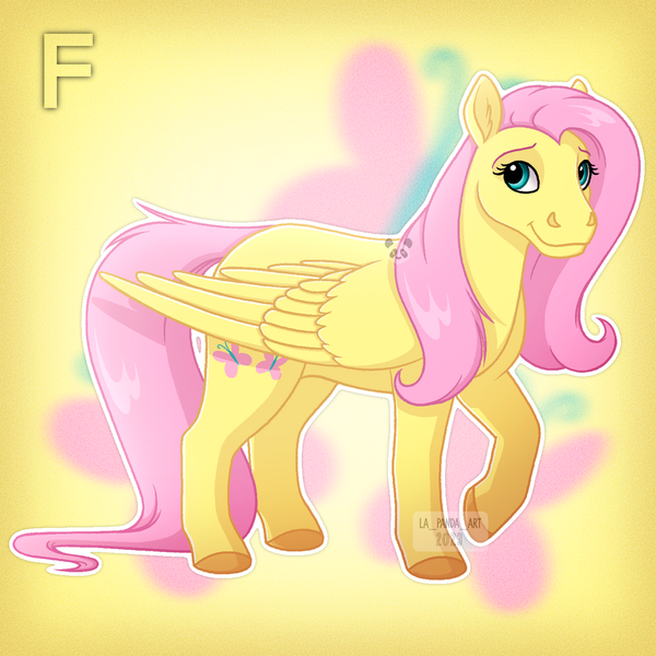 Size: 1280x1280 | Tagged: safe, artist:la-panda-art, derpibooru import, fluttershy, pegasus, pony, female, image, png, solo