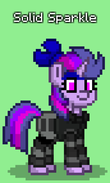 Size: 516x852 | Tagged: safe, derpibooru import, twilight sparkle, pony, pony town, image, metal gear solid, png, solid snake, solid sparkle, solo