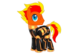 Size: 2360x1640 | Tagged: safe, artist:mistress midnight, derpibooru import, oc, oc:fireheart(fire), bat pony, bat pony oc, bat wings, fireheart76's latex suit design, image, latex, latex suit, png, prisoners of the moon, rubber, rubber suit, solo, wings