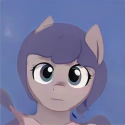 Size: 1024x1024 | Tagged: safe, artist:thisponydoesnotexist, derpibooru import, machine learning generated, pony, closed mouth, ears up, eyelashes, gradient background, image, jpeg, looking at you, nostrils, solo