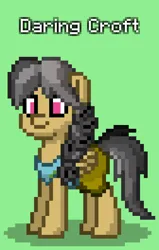 Size: 504x792 | Tagged: safe, derpibooru import, daring do, pegasus, pony, pony town, crossover, image, lara croft, png, solo, tomb raider