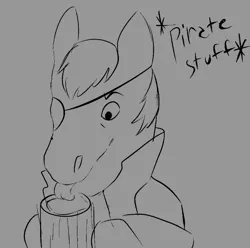 Size: 723x716 | Tagged: safe, artist:brainiac, derpibooru import, oc, oc:red hull, earth pony, pony, fallout equestria, brainiacs sketchbook (set), image, licking, male, png, sketch, stallion, tongue out