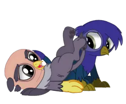 Size: 1584x1308 | Tagged: safe, artist:beesmeliss, derpibooru import, grampa gruff, oc, oc:gonsodolt, gryphon, chickub, image, paw pads, png, simple background, transparent background