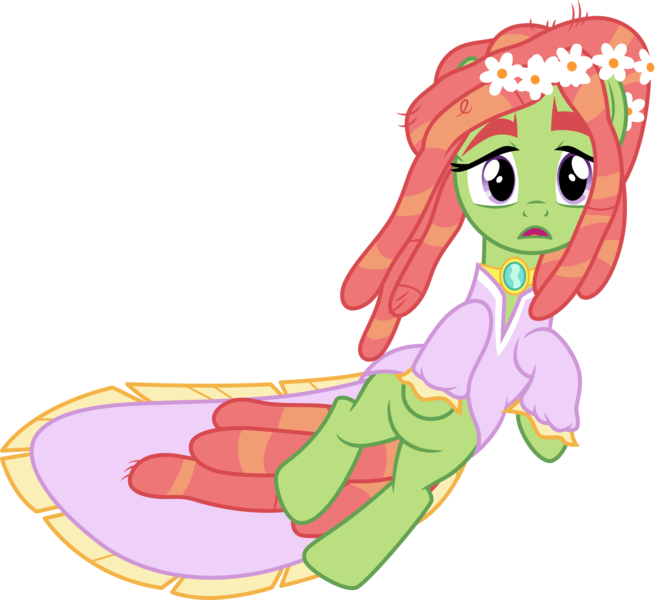 Size: 3337x3000 | Tagged: safe, artist:cloudyglow, derpibooru import, tree hugger, earth pony, pony, make new friends but keep discord, clothes, female, image, mare, open mouth, png, simple background, solo, transparent background, vector