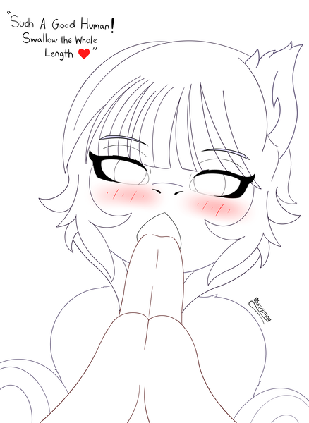 Size: 3250x4450 | Tagged: suggestive, artist:slurpymisu, derpibooru import, oc, unofficial characters only, akaname, human, monster pony, original species, pony, youkai, bedroom eyes, blowjob, blushing, deep kissing, deepthroat, dialogue, extreme french kiss, french kiss, image, impossibly long tongue, interspecies, kissing, lewd, long tongue, nudity, offscreen character, oral, penis, png, pony on human action, pov, prehensile tongue, sex, sketch, sucking tongue, throat swabbing, tongue out, tongue play, tongue sucking, wip