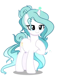 Size: 1592x1993 | Tagged: safe, artist:harmonyvitality-yt, derpibooru import, oc, oc:harmonica, unofficial characters only, pony, base used, eyelashes, female, hoof on chest, image, mare, offspring, parent:mistmane, parent:sunburst, png, simple background, smiling, solo, transparent background