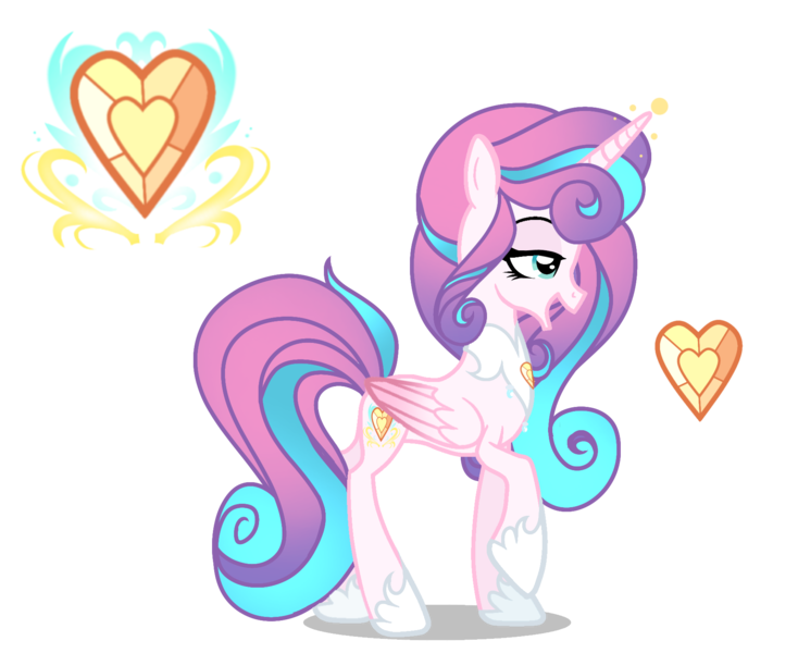Size: 1791x1465 | Tagged: safe, artist:harmonyvitality-yt, derpibooru import, princess flurry heart, alicorn, pony, base used, concave belly, eyelashes, female, folded wings, hoof shoes, image, lidded eyes, mare, older, older flurry heart, peytral, png, princess shoes, raised hoof, side view, simple background, slim, smiling, solo, standing, thin, transparent background, wings